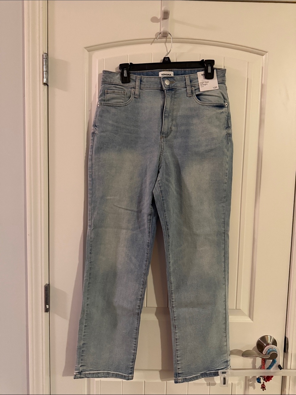 Sonoma Straight Leg Jeans in Faded Light Blue